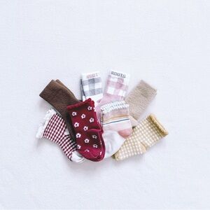 3/$25 Toddler Socks Bundle Neutral Vintage Style Roots Cotton Crew Socks 12-24M